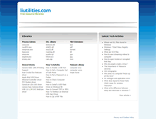 Tablet Screenshot of liutilities.com